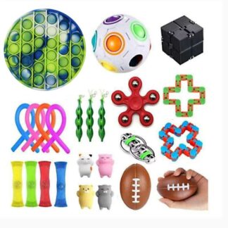 PRO 24 stk Fidget Pop it legetøjspakke til børn og voksne