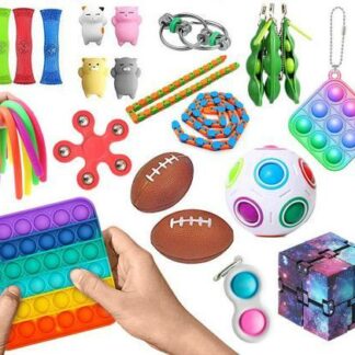 New PRO 26 stk Fidget Pop it legetøjspakke til børn og voksne
